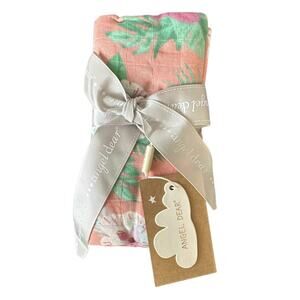 Angel Dear Luxurious Soft Swaddle Baby Blanket - Large 47x47" Pink Floral